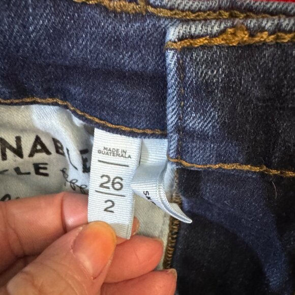 Ann Taylor LOFT Womens Skinny Jeans Size 26 Dark Wash Denim - Picture 6 of 8